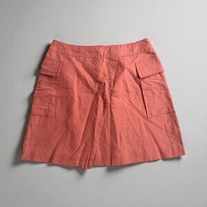BANANA REPUBLIC Orange Asymmetrical Cut Skirt Size 10